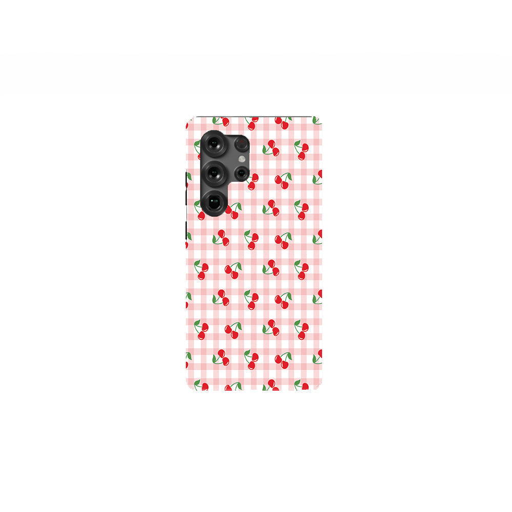 Cherries and Gingham Phone Case