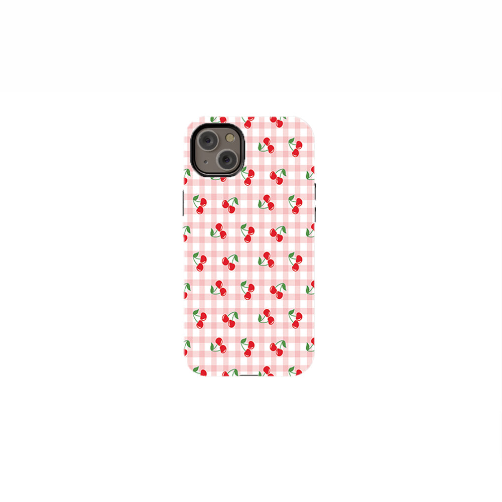 Cherries and Gingham Phone Case