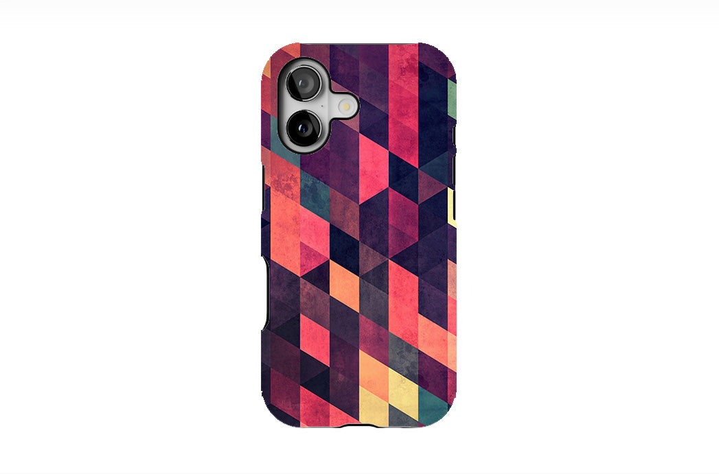 Crimson Geometry Phone Case