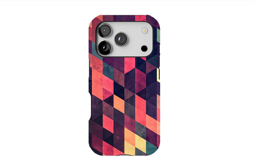 Crimson Geometry Phone Case