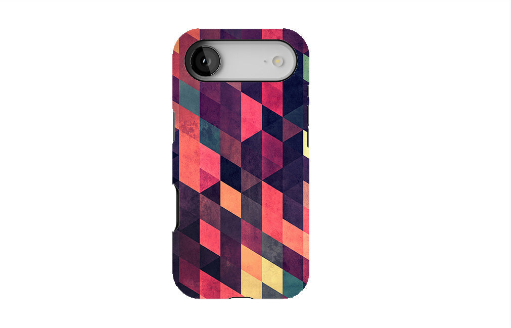 Crimson Geometry Phone Case