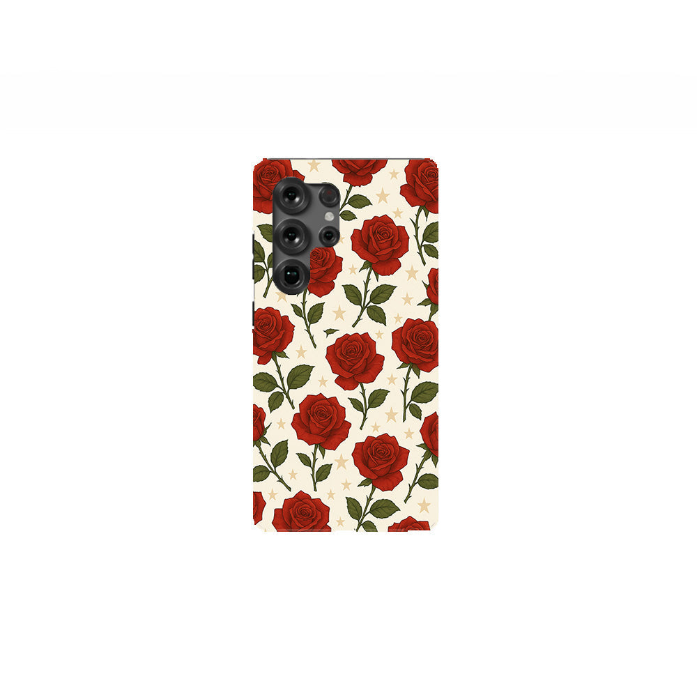 Red Rose and Star Phone Case