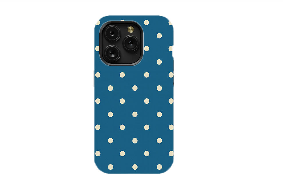 Happy Teal Polka Phone Case