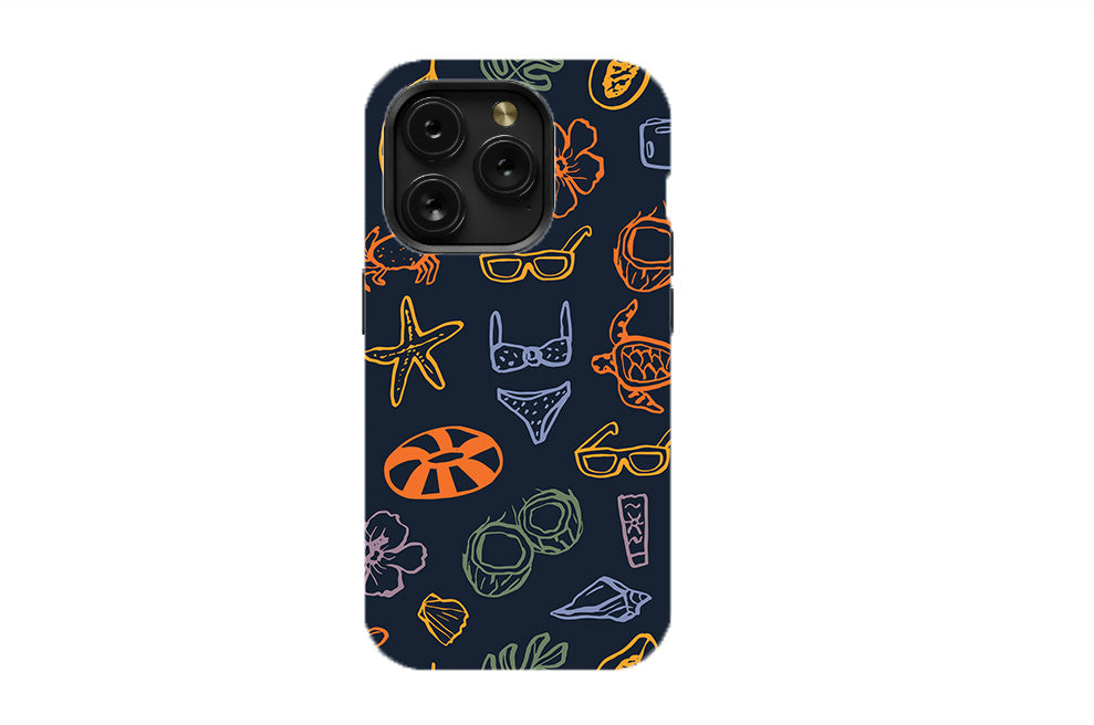 Doodle Summer Vacation Phone Case