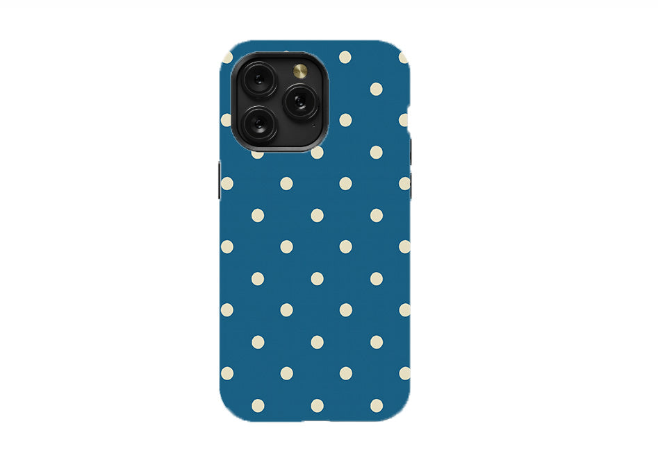 Happy Teal Polka Phone Case