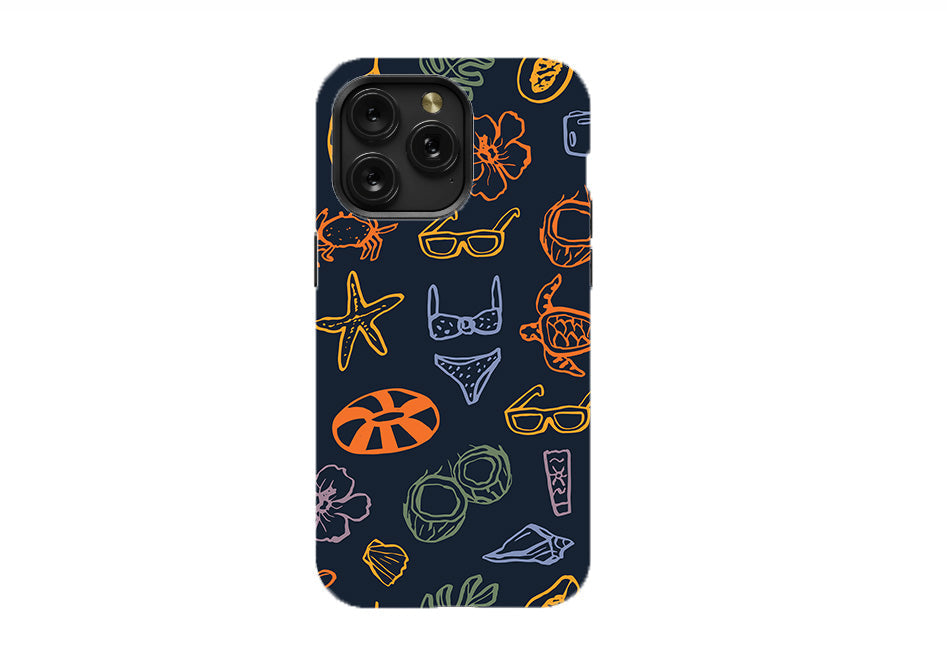 Doodle Summer Vacation Phone Case