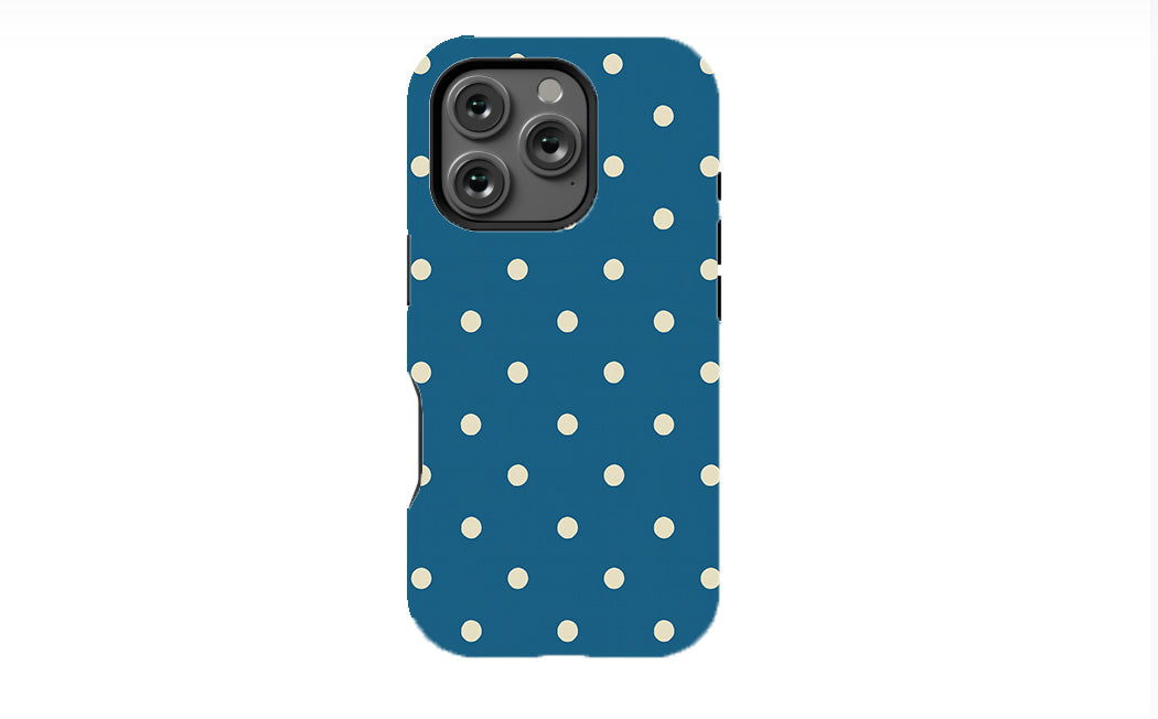 Happy Teal Polka Phone Case