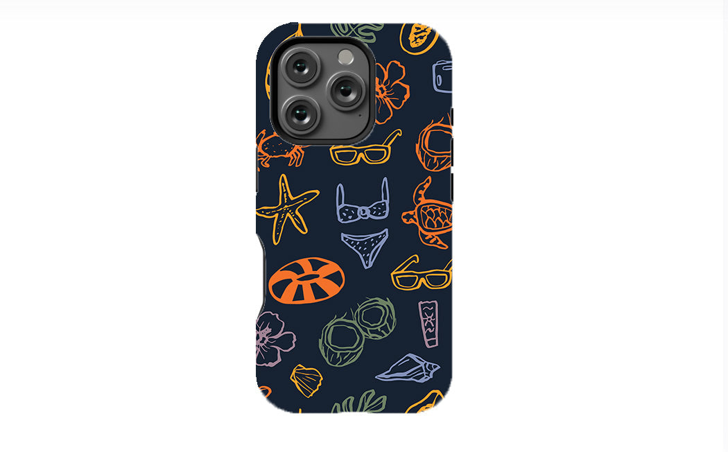 Doodle Summer Vacation Phone Case