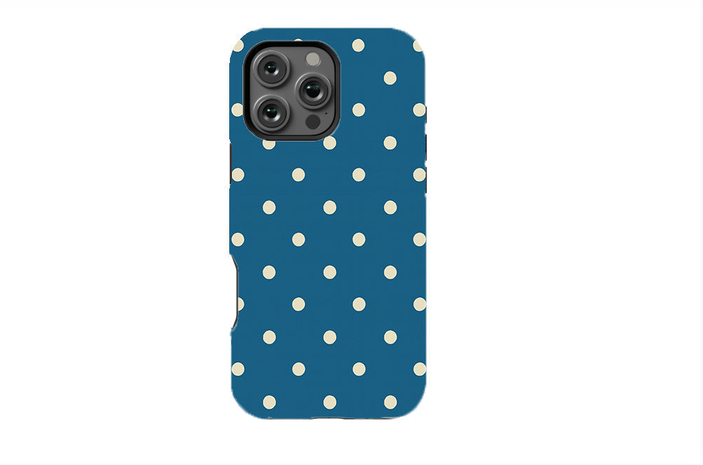 Happy Teal Polka Phone Case