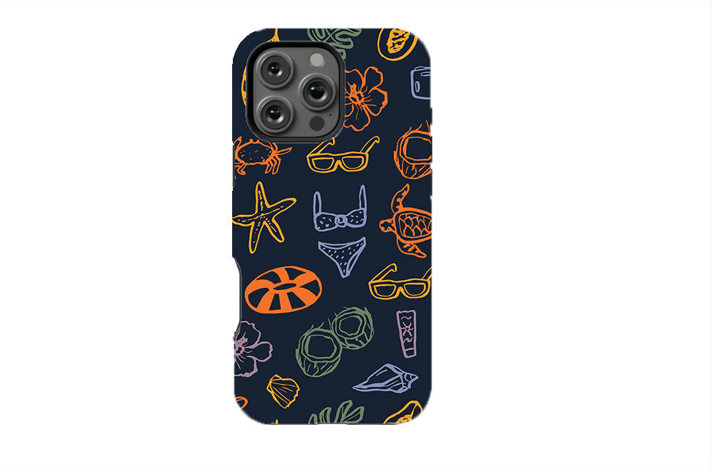 Doodle Summer Vacation Phone Case