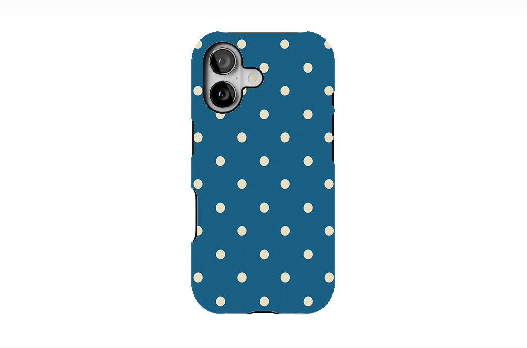 Happy Teal Polka Phone Case