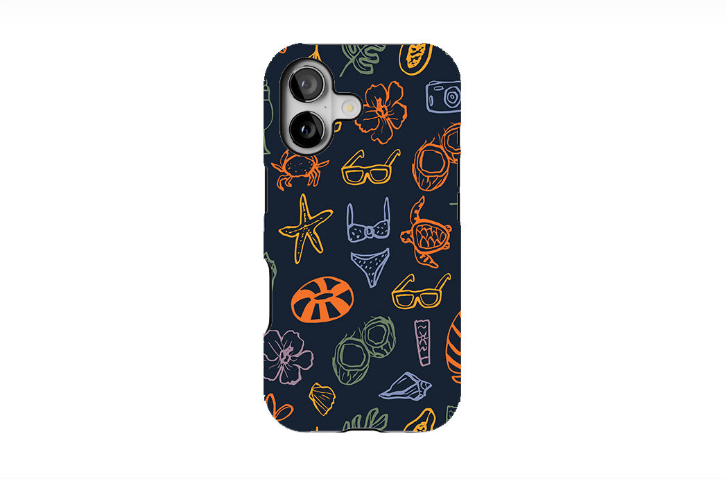 Doodle Summer Vacation Phone Case