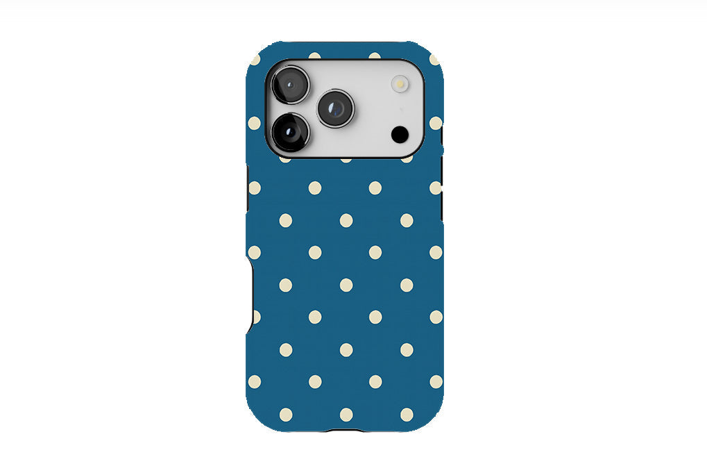 Happy Teal Polka Phone Case
