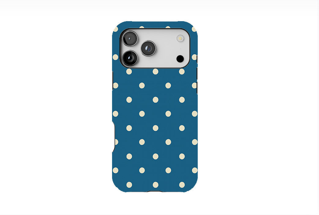 Happy Teal Polka Phone Case