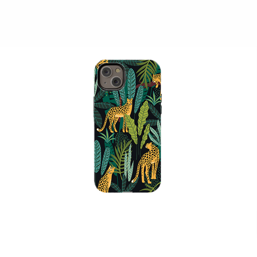 Leopards-Tropical Leaves Phone Case