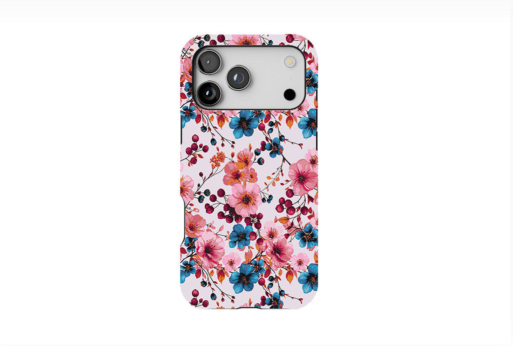 Dual-Tone Cherry Blossoms Phone Case