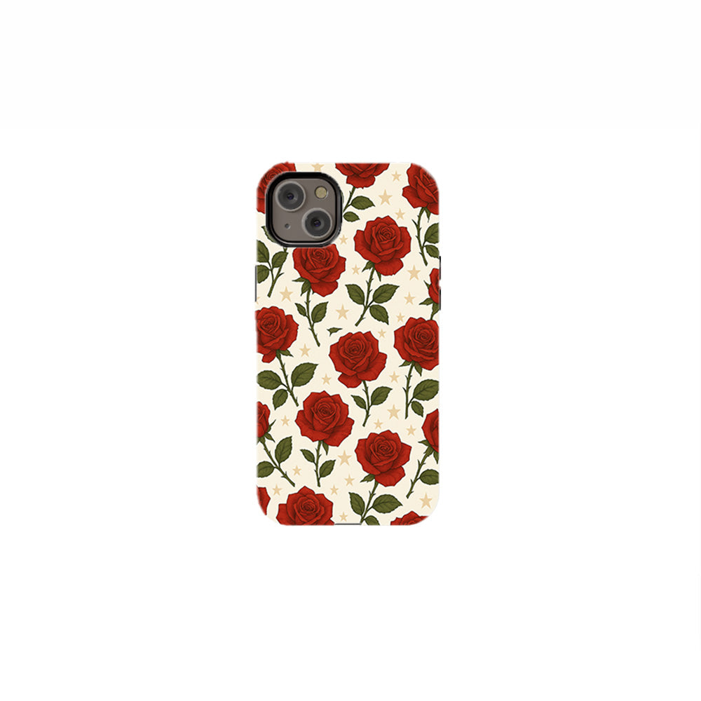 Red Rose and Star Phone Case