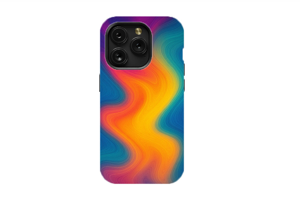 Neon Waves Phone Case