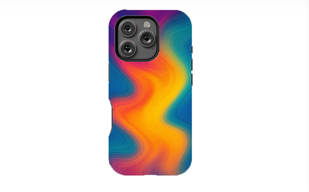 Neon Waves Phone Case