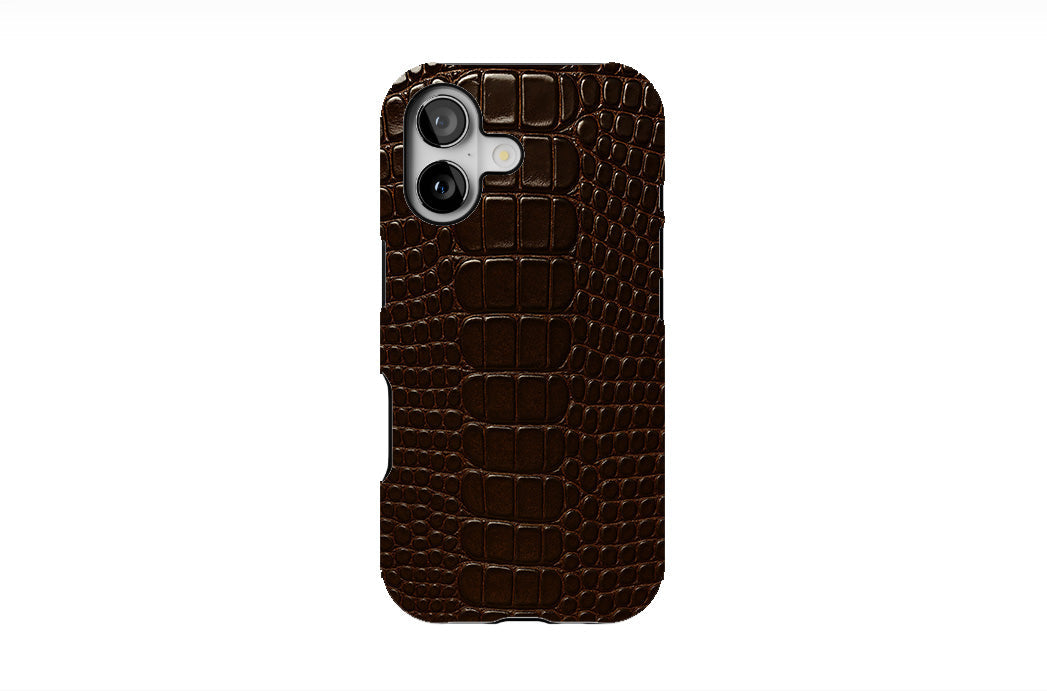 Alligator skin Texture-Dark Brown