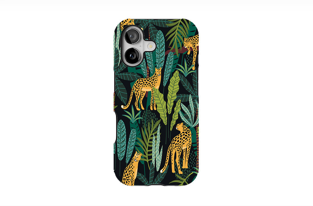 Leopards-Tropical Leaves Phone Case