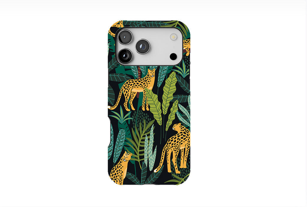 Leopards-Tropical Leaves Phone Case