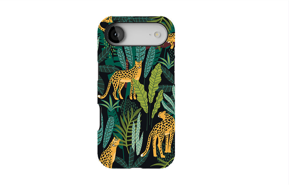 Leopards-Tropical Leaves Phone Case