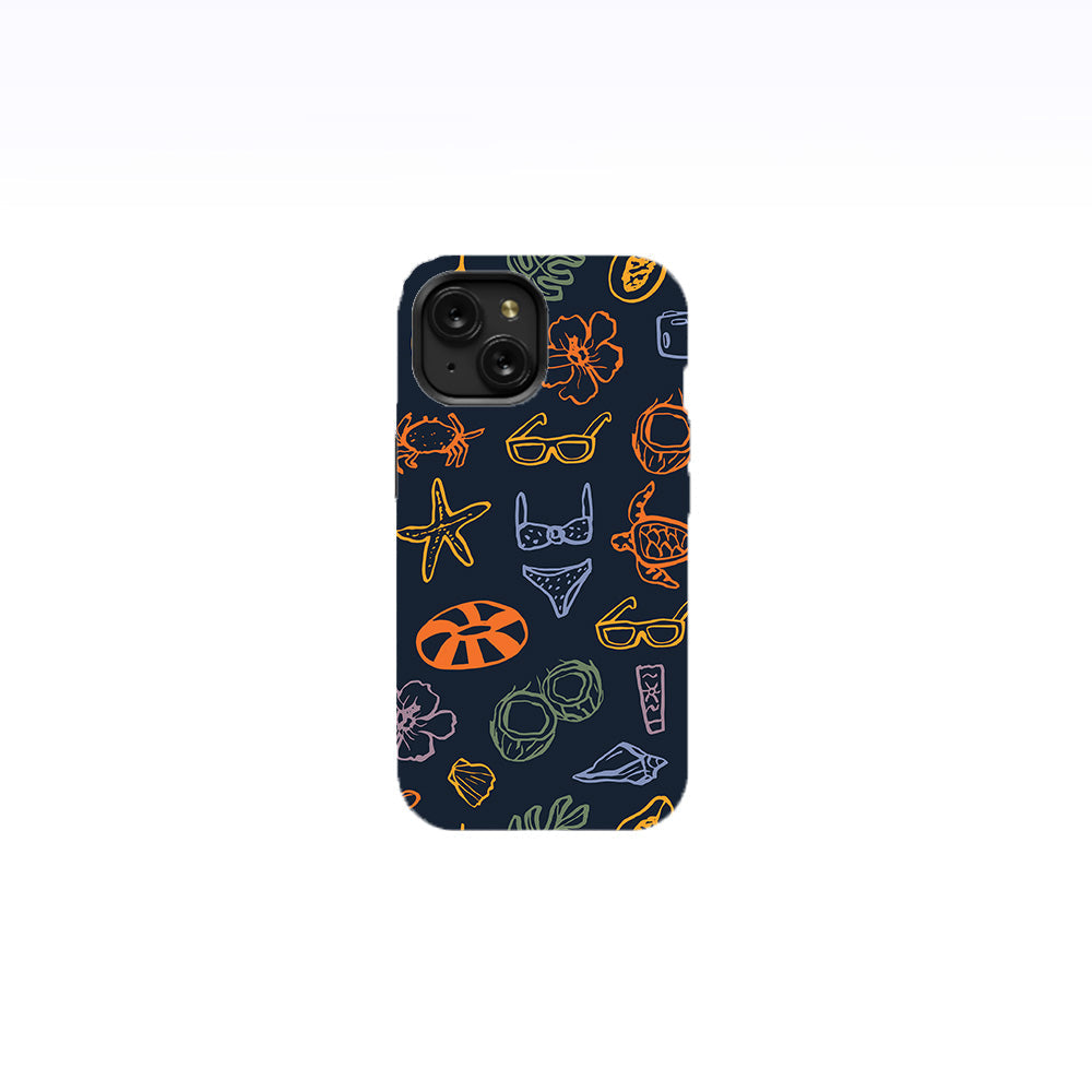 Doodle Summer Vacation Phone Case