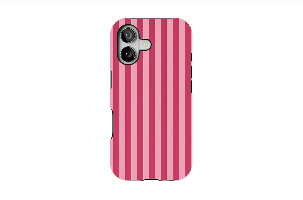 Pink and Light Pink Stripes Phone Case
