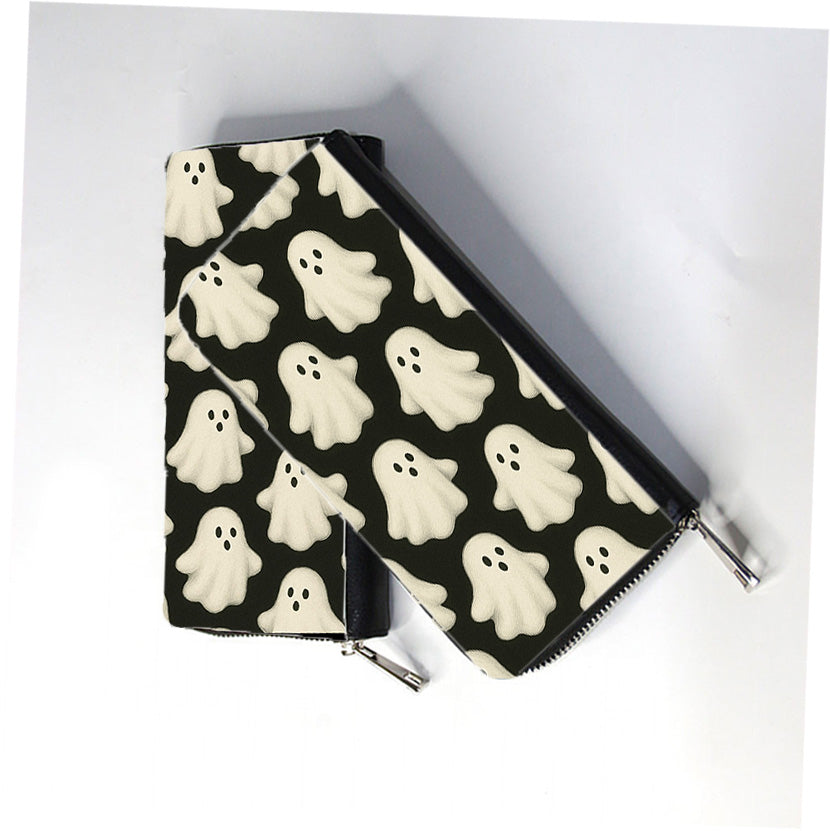 Cute Ghost Zip Wallet