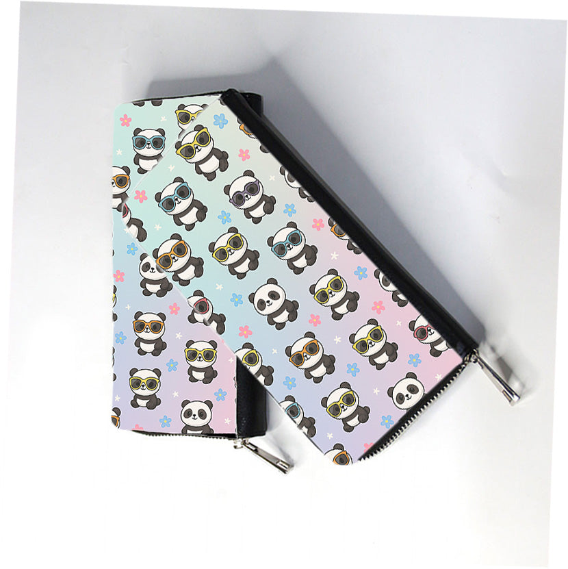 Cute Pandas Zip Wallet