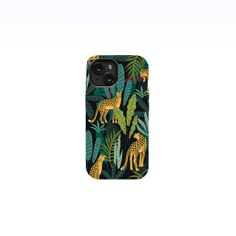 Leopards-Tropical Leaves Phone Case