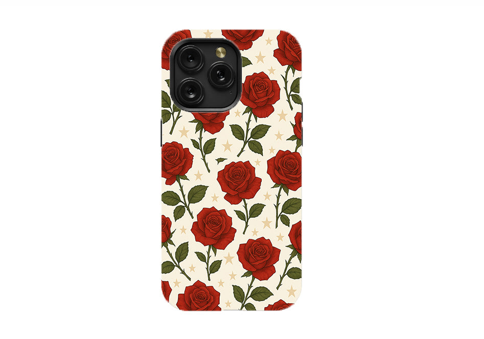 Red Rose and Star Phone Case