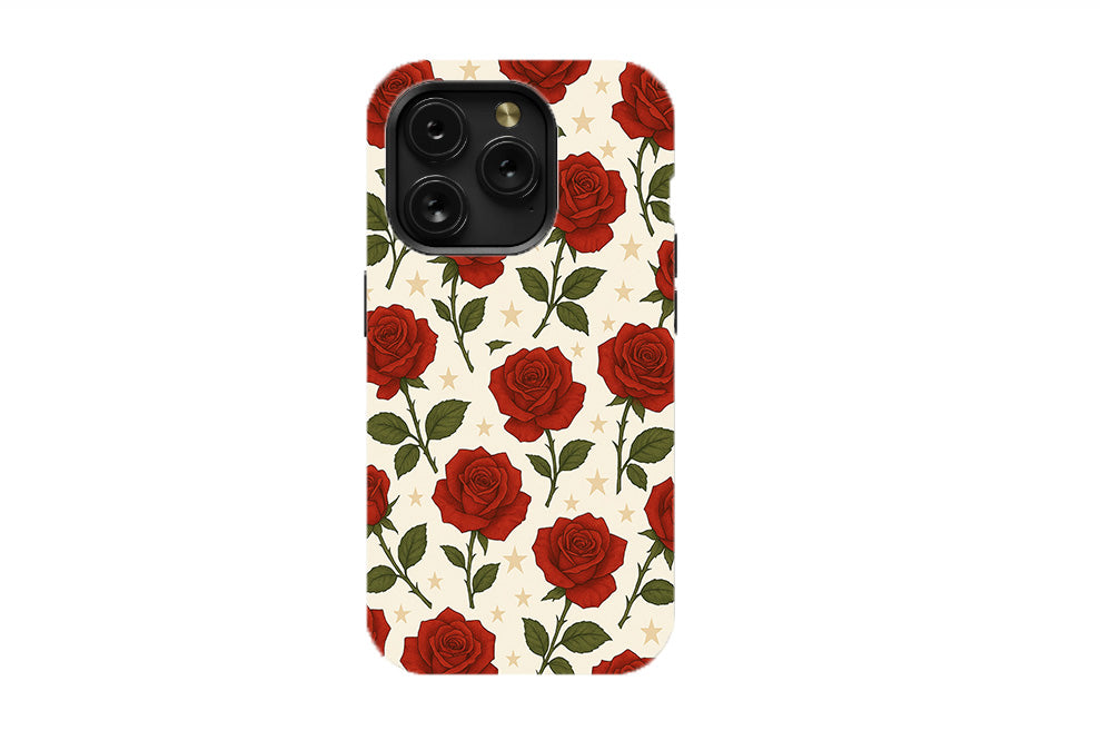 Red Rose and Star Phone Case