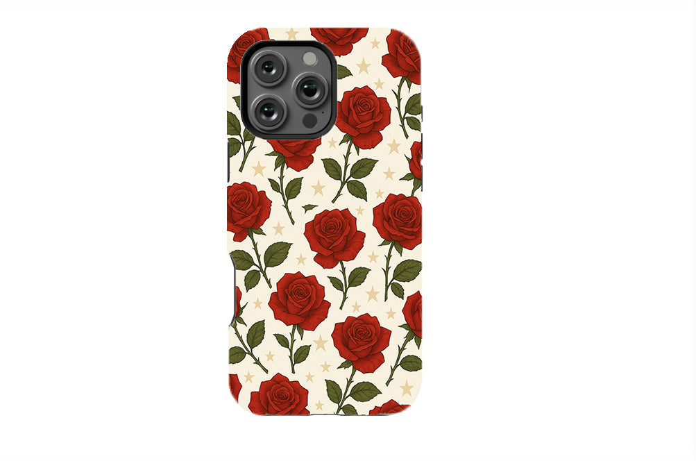 Red Rose and Star Phone Case