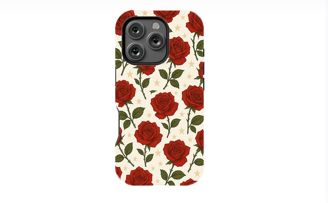 Red Rose and Star Phone Case