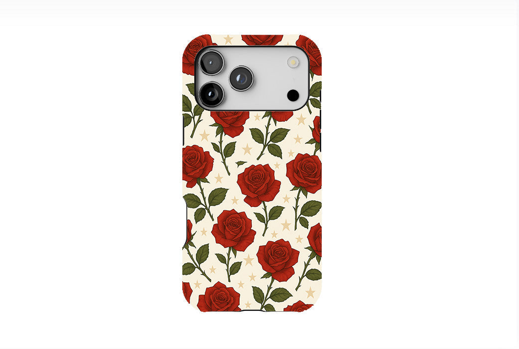 Red Rose and Star Phone Case