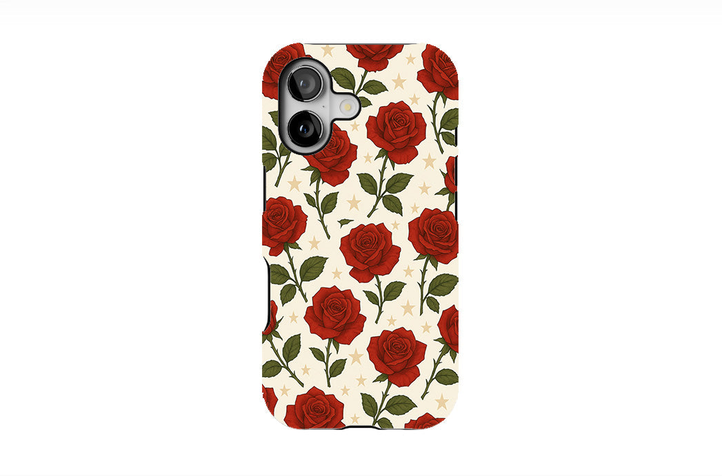 Red Rose and Star Phone Case