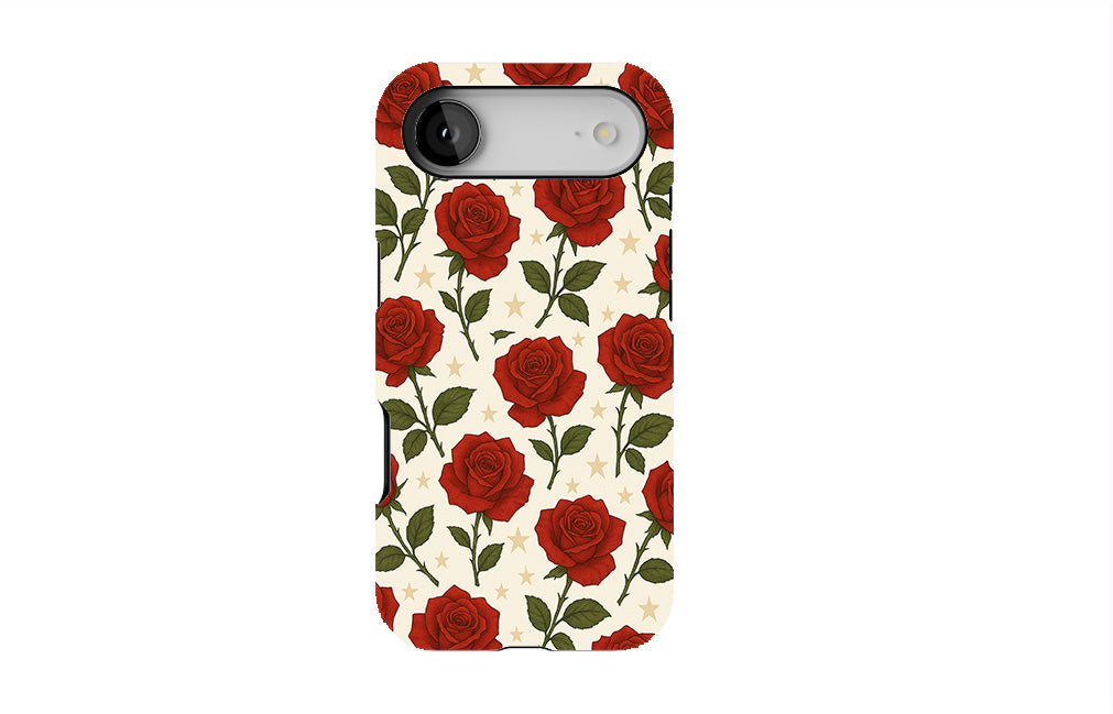 Red Rose and Star Phone Case