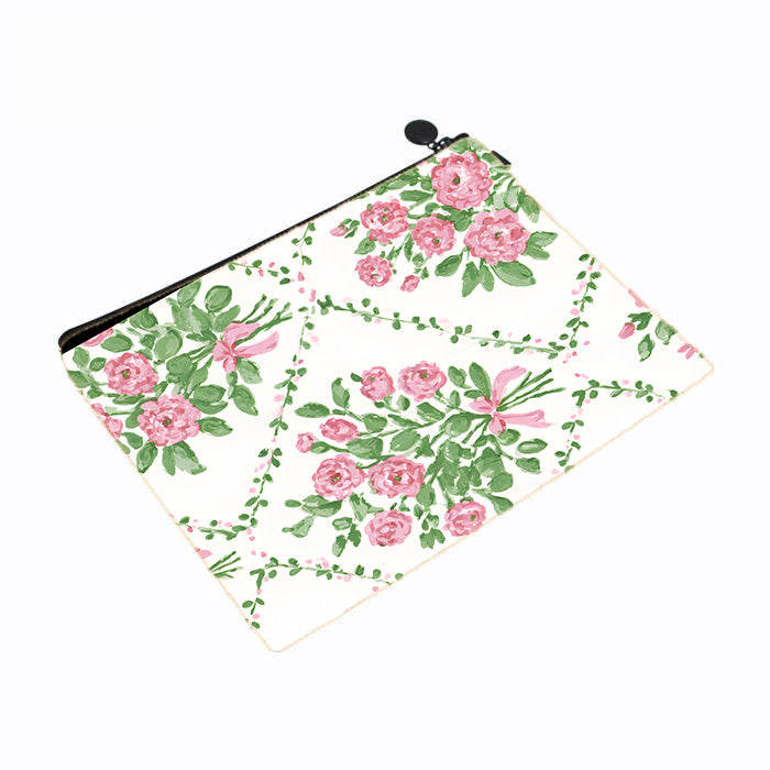 Damaskfloralbouquetseamless Makeup Bag