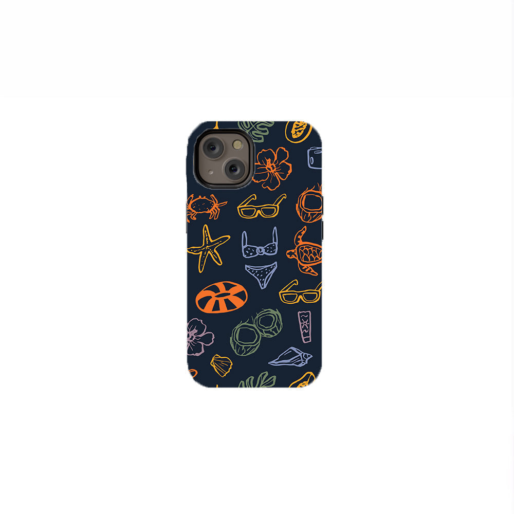 Doodle Summer Vacation Phone Case