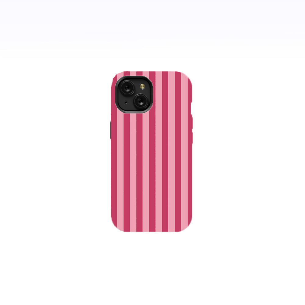 Pink and Light Pink Stripes Phone Case