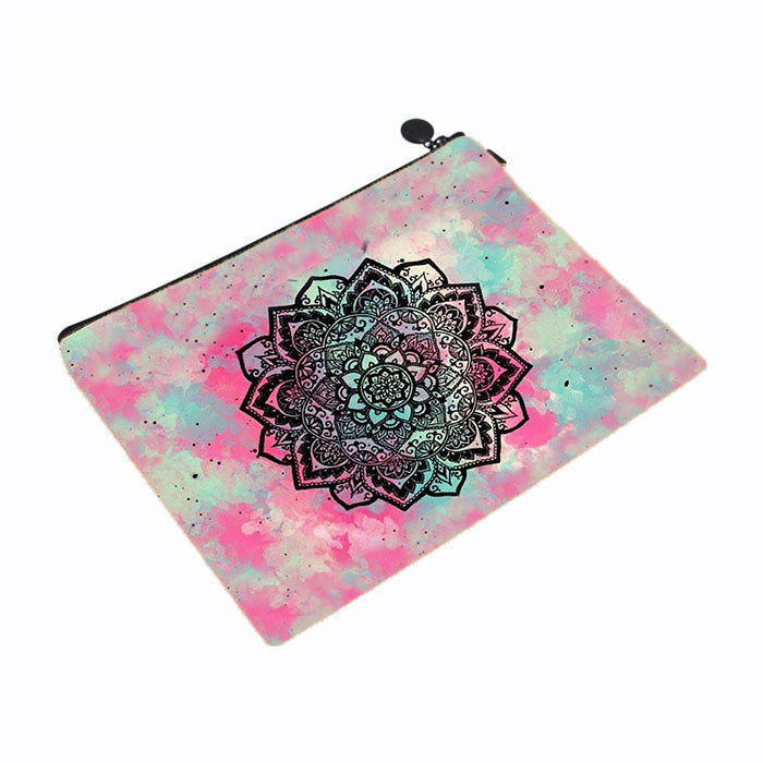 Festival Mandala Art Makeup Bag