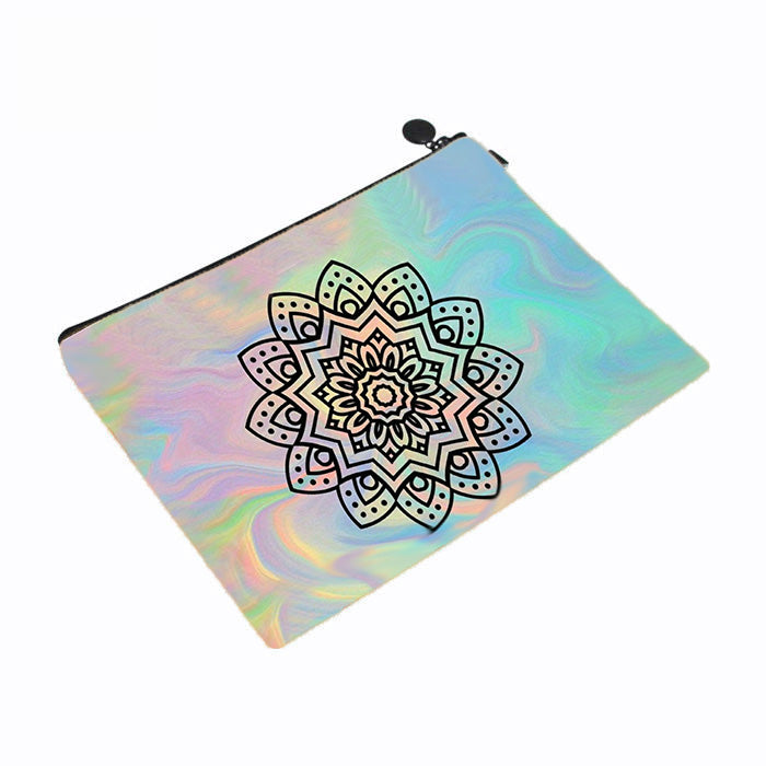 Flow Mandala Art Makeup Bag