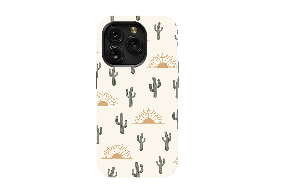 Summer Cactus on Desert Phone Case