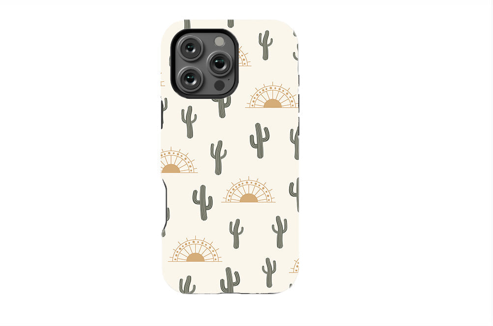 Summer Cactus on Desert Phone Case