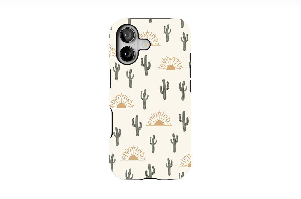 Summer Cactus on Desert Phone Case