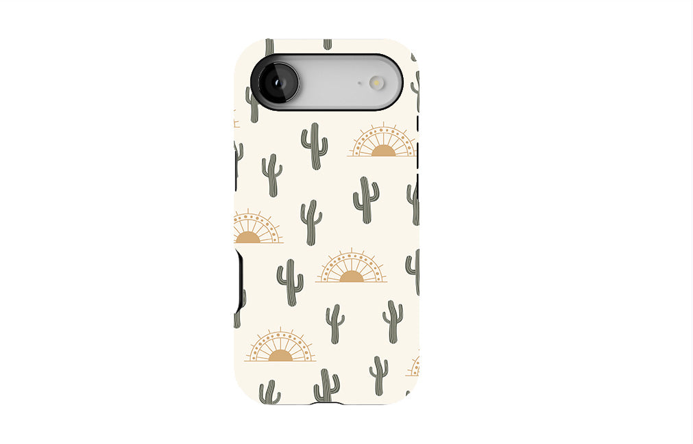 Summer Cactus on Desert Phone Case