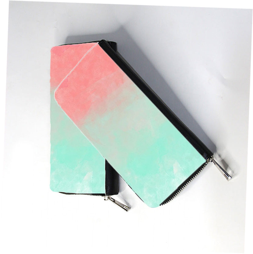 Amber Drift Zip Wallet