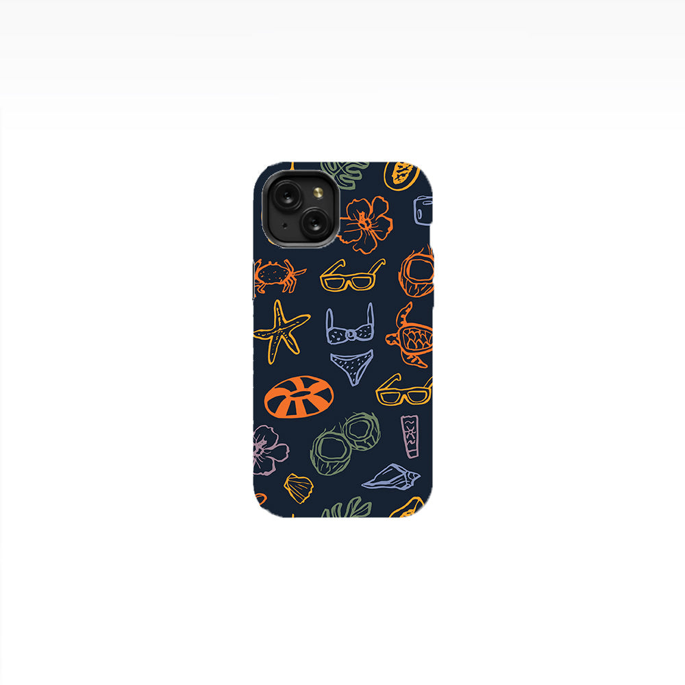 Doodle Summer Vacation Phone Case